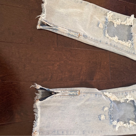 One Teaspoon Freebirds Ladies Destroyed Denim Jeans - Size 26 —- 7/8 Length - Picture 2 of 5